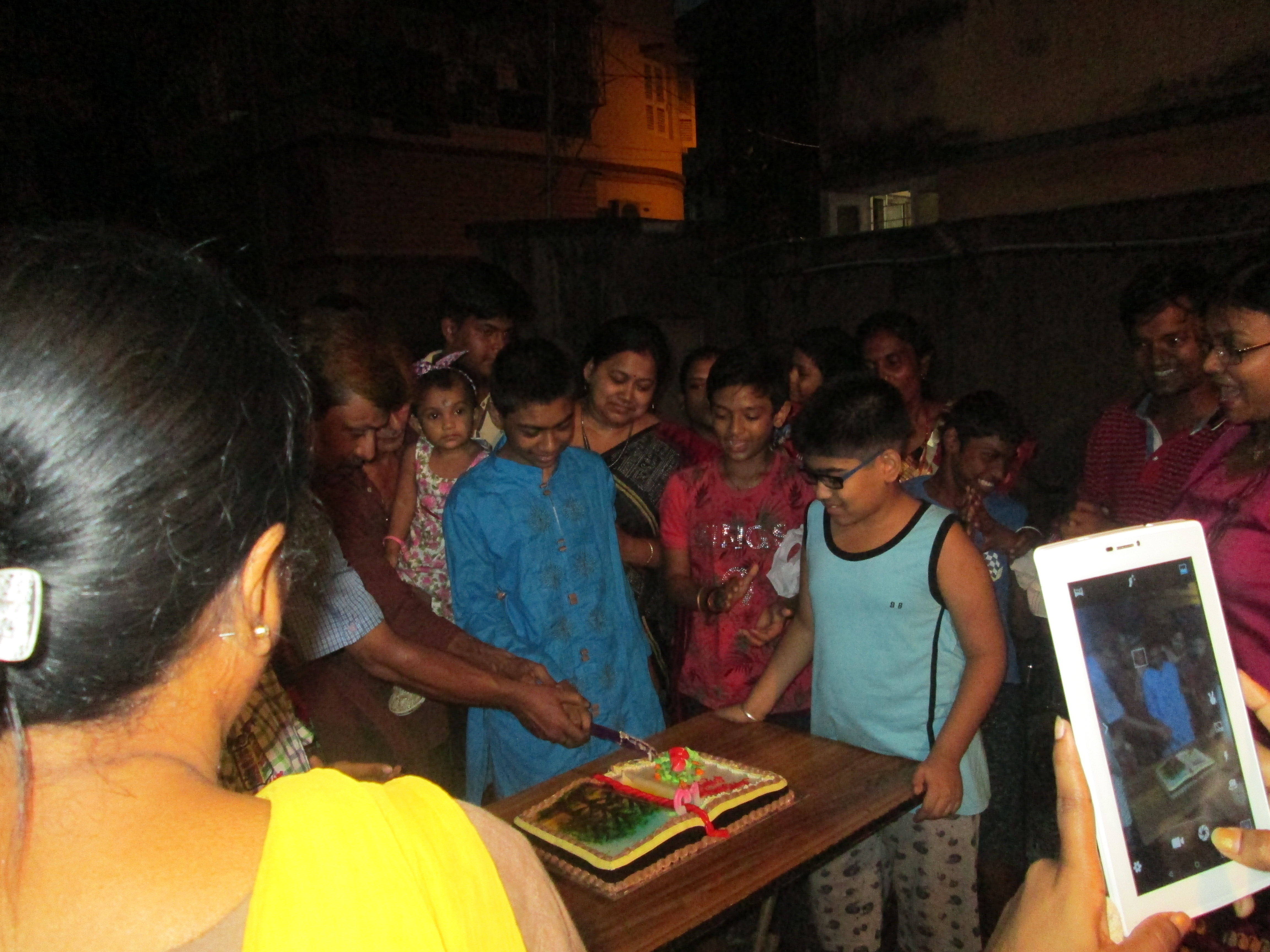 Saurav Ganguly interacting with children and staff at the care home